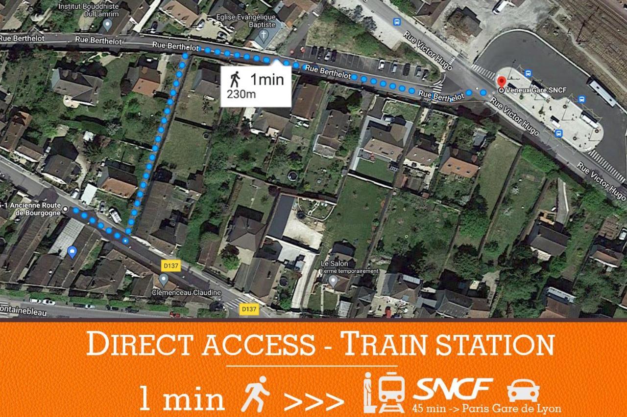Ferienwohnung Duplex Standing 7Min➤Fontainebleau-Insead⎮45Min➤Paris Veneux-les-Sablons Exterior foto